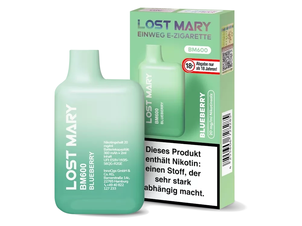 LOST MARY BM600 Blueberry EINWEG E-ZIGARETTE