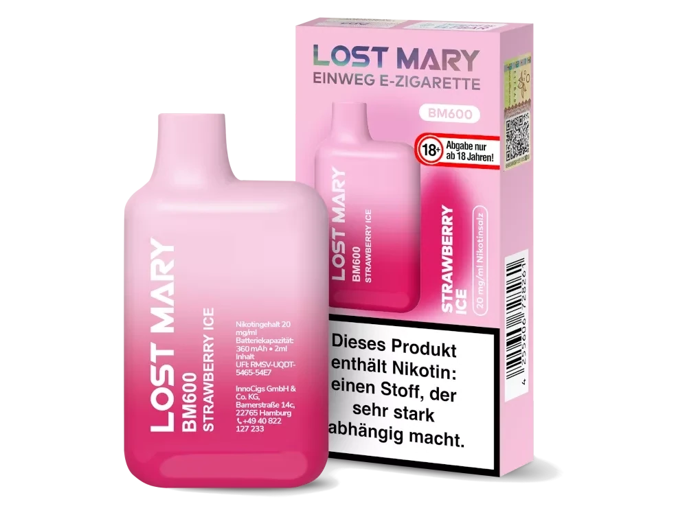 LOST MARY BM600 Strawberry Ice EINWEG E-ZIGARETTE